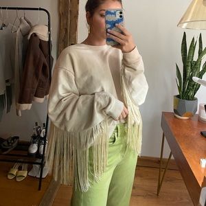 Levi Fringe Crew Neck Sweatshirt